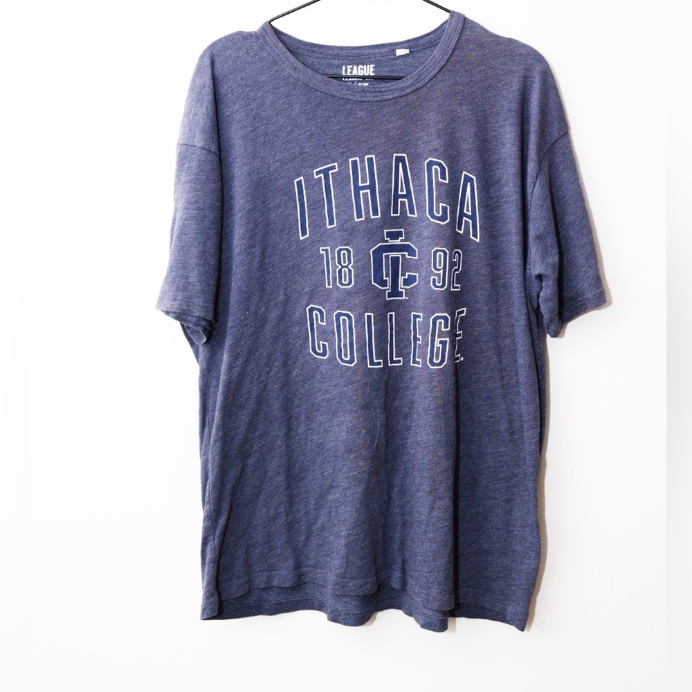 Ithaca College 1982 Navy T shirt Size XL